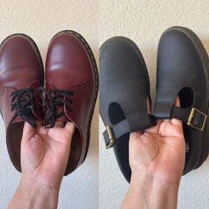 Two pairs of Dr. Martens